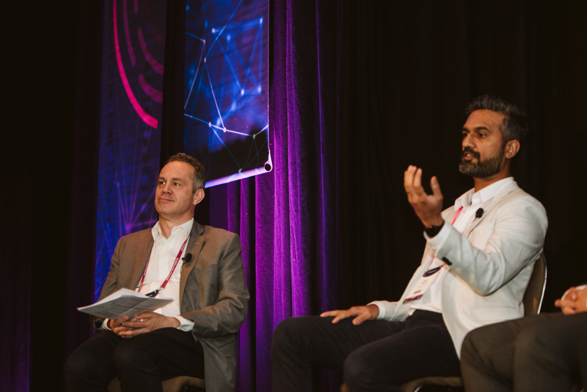 Fahad Najeeb contributing to an industry leadership panel